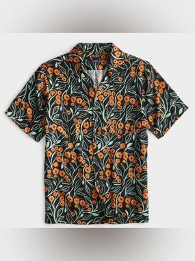 Todd Snyder Poppy Vine Camp Collar Floral Shirt Medium
